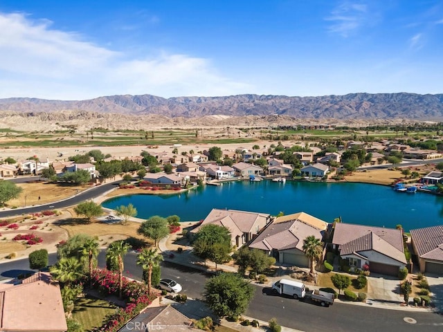 84250 Tramonto Way, Indio, CA 92203 - aerial perspective of suburban area featuring a water and mountain view