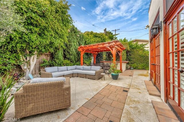 306 Avenida Monterey, San Clemente, CA 92672 - view of patio / terrace featuring a pergola and an outdoor hangout area
