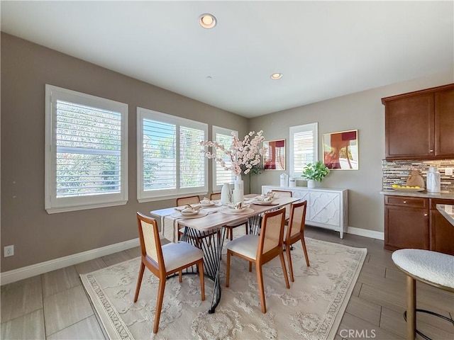 6184 Lafayette St, Chino, CA 91710 - dining space featuring healthy amount of natural light, baseboards, and recessed lighting