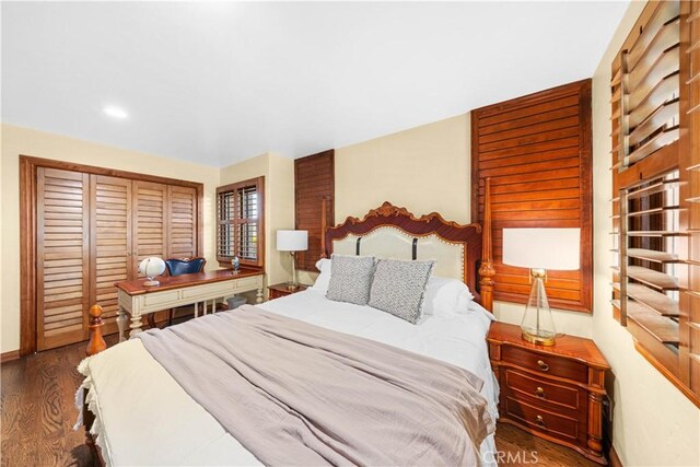 1465 Via Coronel, Palos Verdes Estates, CA 90274 - bedroom with wood finished floors, baseboards, and recessed lighting