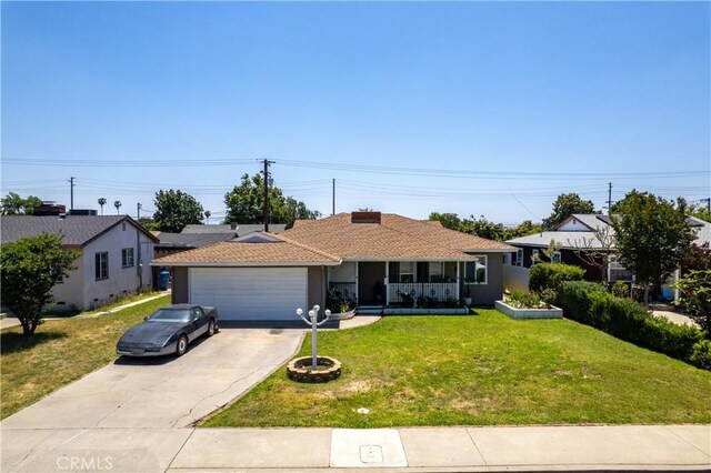 1706 James Pl, Pomona, CA 91767 - single story home featuring concrete driveway, a garage, and a front lawn