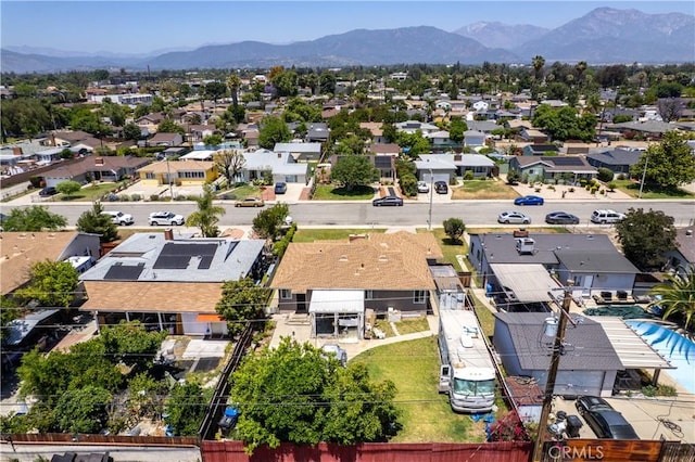 1706 James Pl, Pomona, CA 91767 - aerial perspective of suburban area featuring a mountainous background