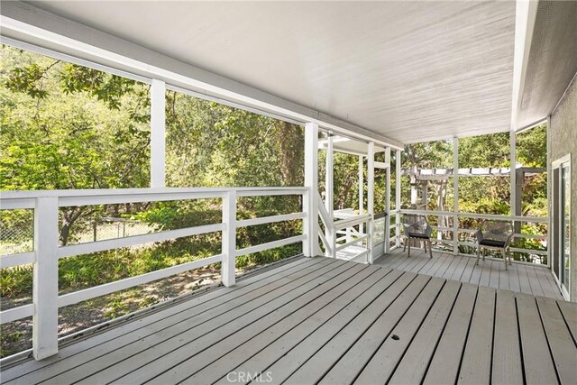 29422 Modjeska Canyon Rd, Modjeska Canyon, CA 92676 - view of wooden terrace