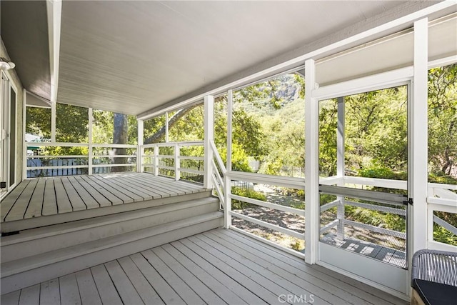 29422 Modjeska Canyon Rd, Modjeska Canyon, CA 92676 - unfurnished sunroom featuring a water view