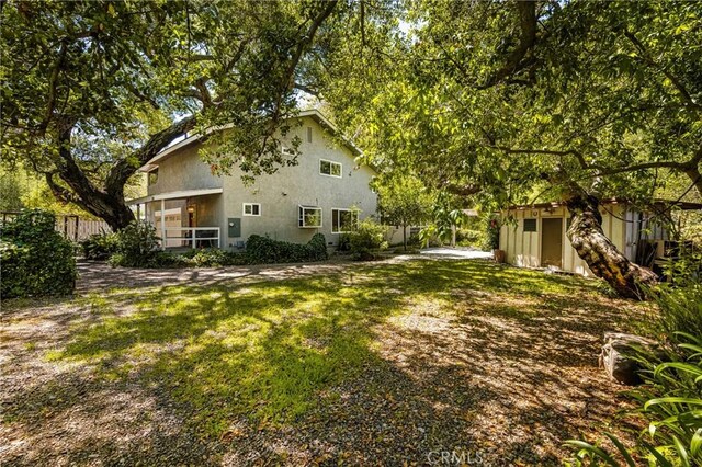 29422 Modjeska Canyon Rd, Modjeska Canyon, CA 92676 - view of yard with a shed