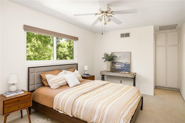 29422 Modjeska Canyon Rd, Modjeska Canyon, CA 92676 - bedroom featuring light carpet and a ceiling fan