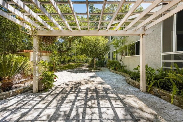 29422 Modjeska Canyon Rd, Modjeska Canyon, CA 92676 - view of patio / terrace with a pergola