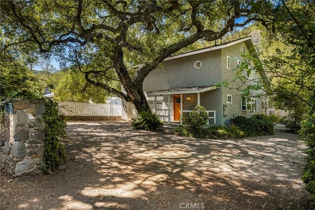 29422 Modjeska Canyon Rd, Modjeska Canyon, CA 92676 - view of home's exterior with stucco siding and driveway