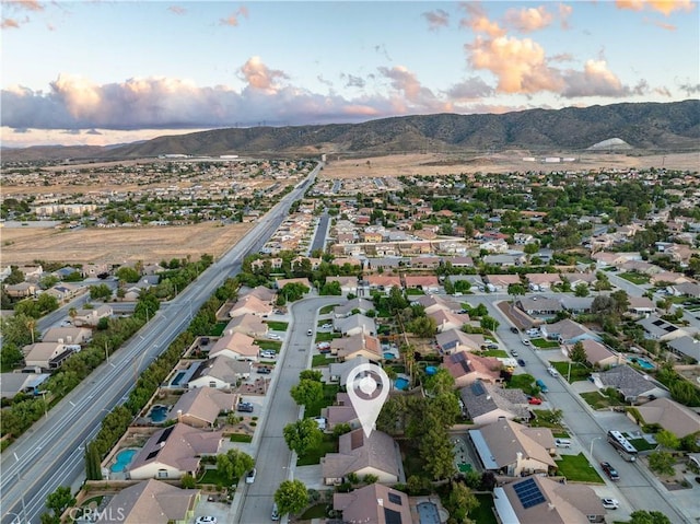 42311 Camden Way, Lancaster, CA 93536 - aerial view at dusk of a mountain view and a residential view