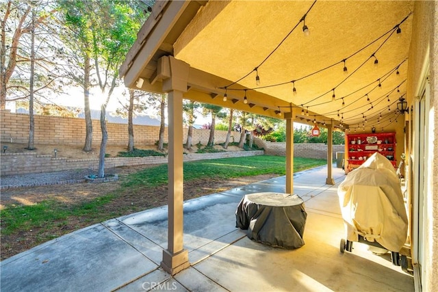 42311 Camden Way, Lancaster, CA 93536 - fenced backyard featuring a patio area