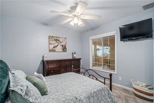 42311 Camden Way, Lancaster, CA 93536 - carpeted bedroom with baseboards and ceiling fan