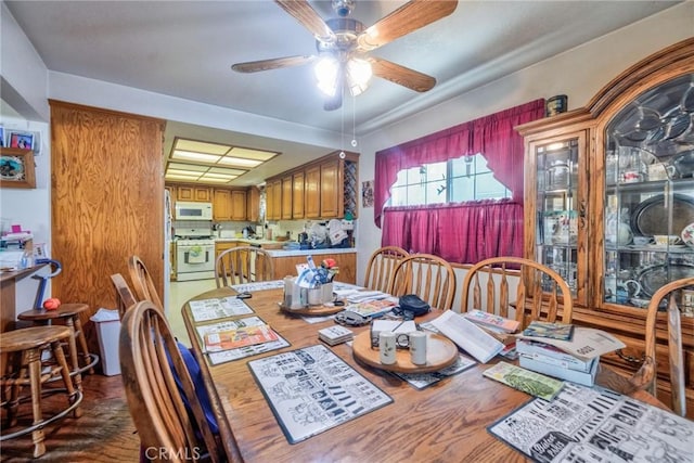 9419 Bartley Ave, Santa Fe Springs, CA 90670 - dining room featuring a ceiling fan