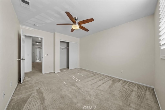 8840 Greenlawn St, Riverside, CA 92508 - unfurnished bedroom featuring light carpet, a closet, baseboards, and ceiling fan