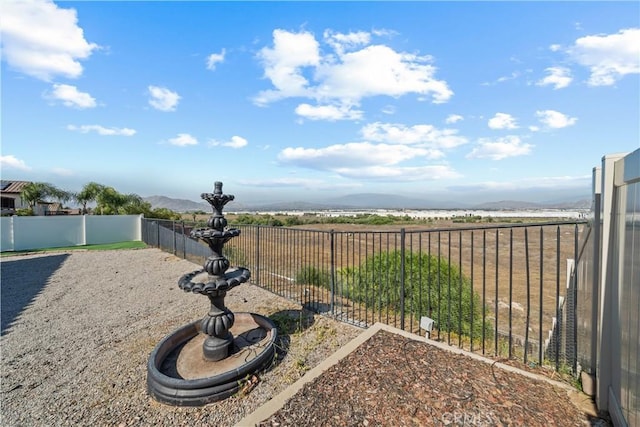 8840 Greenlawn St, Riverside, CA 92508 - fenced backyard featuring a mountain view
