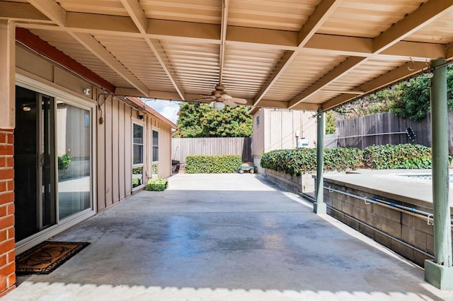 5283 Chollas Pkwy, San Diego, CA 92105 - view of patio featuring a ceiling fan