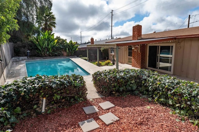 5283 Chollas Pkwy, San Diego, CA 92105 - view of pool featuring a fenced backyard and a patio