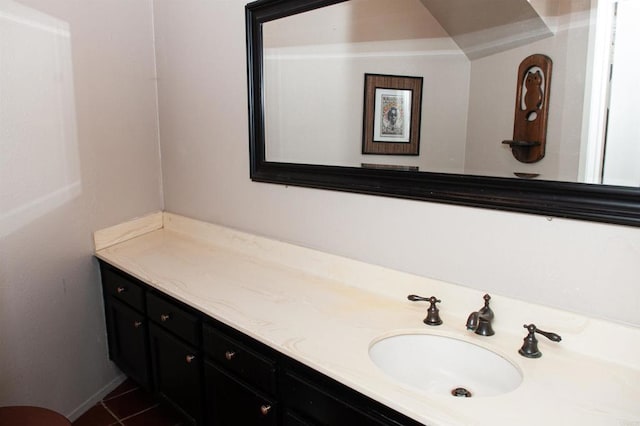 1523 E Windsor Rd Unit 105B, Glendale, CA 91205 - bathroom with vanity and tile patterned floors
