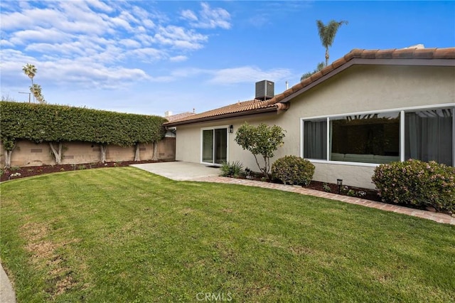 7848 Calmcrest Dr, Downey, CA 90240 - view of yard with a patio and central AC unit
