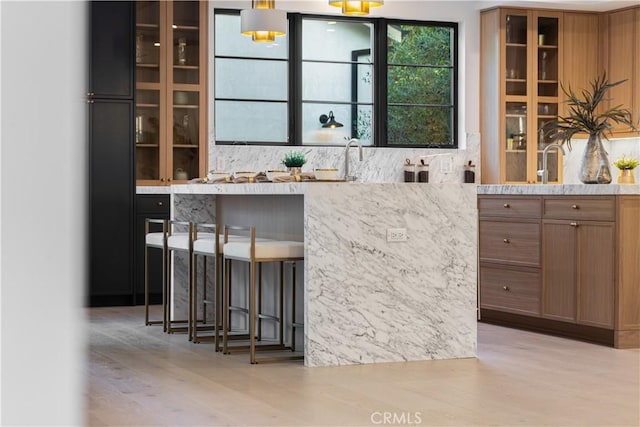 4634 Vesper Ave, Sherman Oaks, CA 91403 - bar area with light wood-style floors and a sink