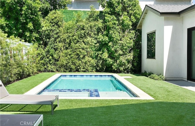 4634 Vesper Ave, Sherman Oaks, CA 91403 - view of pool with a lawn and a swimming pool