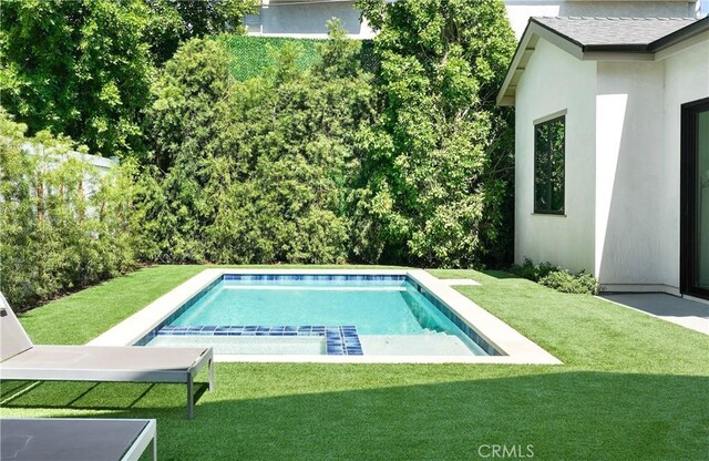 4634 Vesper Ave, Sherman Oaks, CA 91403 - view of swimming pool with a yard and a pool
