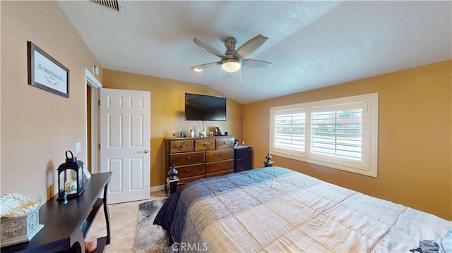 14862 Temple Ave, La Puente, CA 91744 - bedroom featuring lofted ceiling, ceiling fan, and baseboards