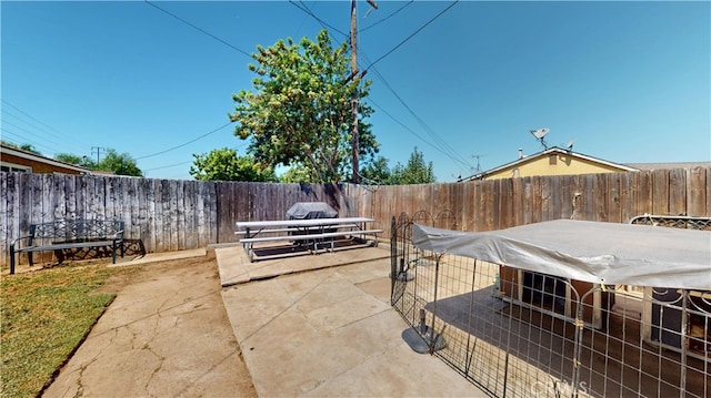 14862 Temple Ave, La Puente, CA 91744 - fenced backyard with a patio and a grill