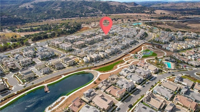 1101 Lasso Way Unit 303, Rancho Mission Viejo, CA 92694 - aerial overview of property's location featuring a water and mountain view and nearby suburban area