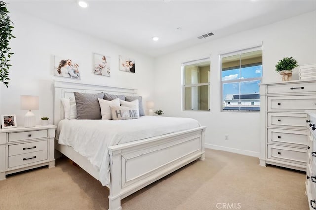 1101 Lasso Way Unit 303, Rancho Mission Viejo, CA 92694 - bedroom featuring light carpet, baseboards, and recessed lighting