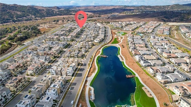 1101 Lasso Way Unit 303, Rancho Mission Viejo, CA 92694 - aerial view of property and surrounding area featuring a water and mountain view and nearby suburban area