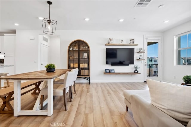 1101 Lasso Way Unit 303, Rancho Mission Viejo, CA 92694 - dining space with light wood finished floors and recessed lighting