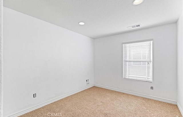 28229 Shirley Ln, Saugus, CA 91350 - spare room with light carpet, recessed lighting, and baseboards