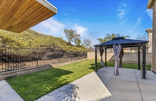 28229 Shirley Ln, Saugus, CA 91350 - view of yard with a patio and a gazebo
