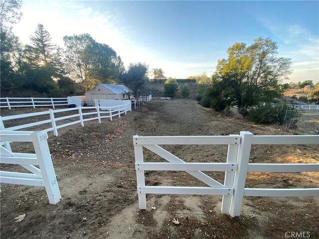 35450 Calle Nopal, Temecula, CA 92592 - view of yard featuring a view of rural / pastoral area and an outdoor structure