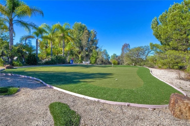 35450 Calle Nopal, Temecula, CA 92592 - view of property's community with an area to practice putting and view of scattered trees