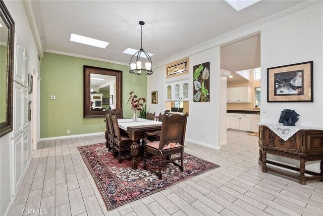 35450 Calle Nopal, Temecula, CA 92592 - dining space featuring ornamental molding and wood finish floors