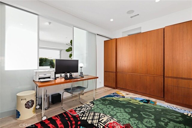 1088 Del Mar Ave, Laguna Beach, CA 92651 - home office with light wood-type flooring