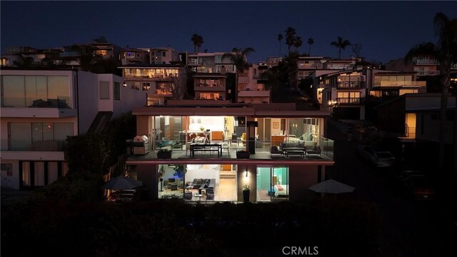 1088 Del Mar Ave, Laguna Beach, CA 92651 - view of back of house at twilight