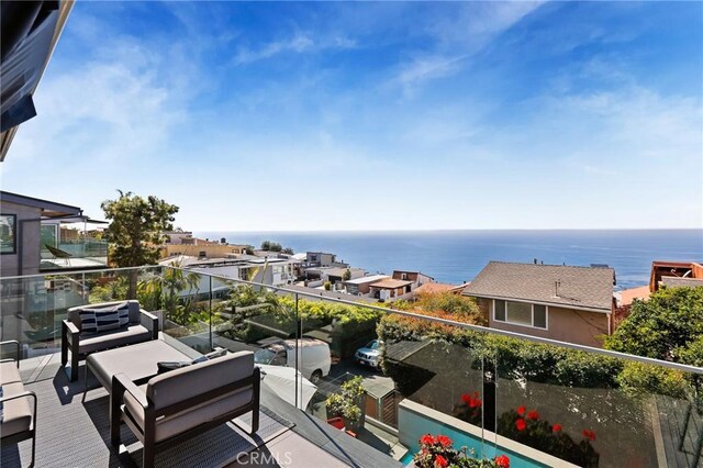 1088 Del Mar Ave, Laguna Beach, CA 92651 - balcony featuring a water view