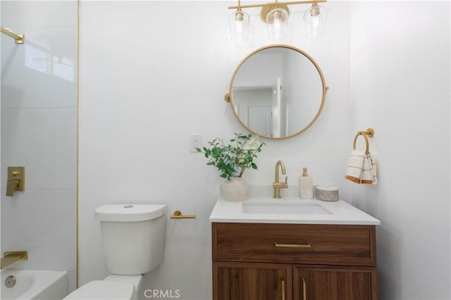1116 W 80th St, Los Angeles, CA 90044 - full bath featuring vanity, toilet, and bathing tub / shower combination