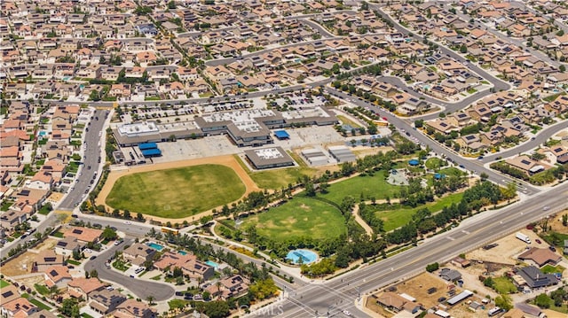 11877 Crossbill Way, Jurupa Valley, CA 91752 - aerial overview of property's location featuring nearby suburban area