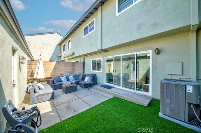5526 Donner Ave, Buena Park, CA 90621 - view of patio / terrace featuring central AC and an outdoor hangout area