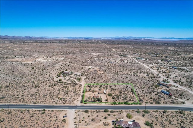 57620 Buena Vista Dr, Yucca Valley, CA 92284 - aerial view of sparsely populated area featuring a desert landscape and mountains