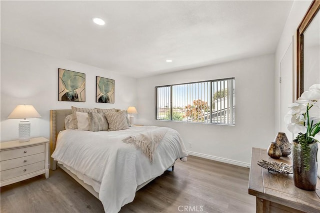 13338 Woodbrook Cir, Garden Grove, CA 92844 - bedroom with wood finished floors, baseboards, and recessed lighting