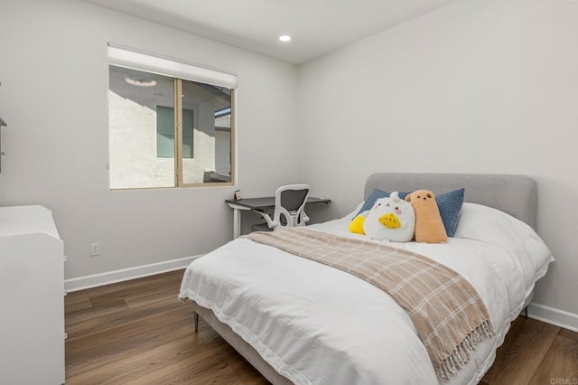 675 Westbrook Loop, San Marcos, CA 92078 - bedroom featuring baseboards, wood finished floors, and recessed lighting