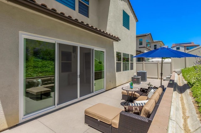 675 Westbrook Loop, San Marcos, CA 92078 - view of patio / terrace with central AC
