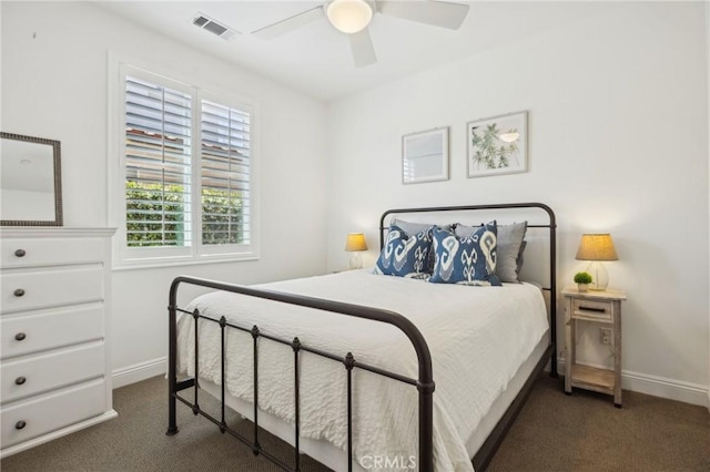 3207 Daisy Ln, San Luis Obispo, CA 93401 - bedroom featuring carpet, baseboards, and ceiling fan