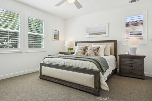 3207 Daisy Ln, San Luis Obispo, CA 93401 - carpeted bedroom featuring baseboards and ceiling fan
