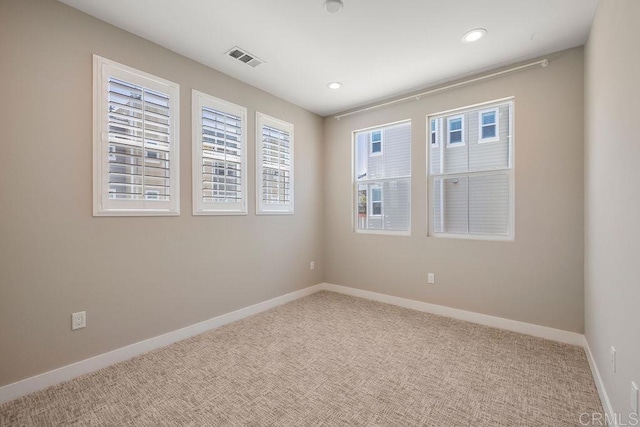 1105 Hibiscus Way, Oceanside, CA 92054 - spare room featuring carpet floors, baseboards, and recessed lighting
