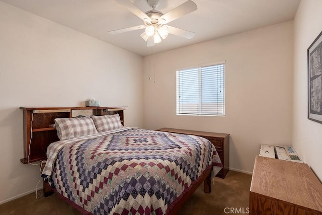 29557 Warmsprings Dr, Menifee, CA 92584 - carpeted bedroom with baseboards and ceiling fan